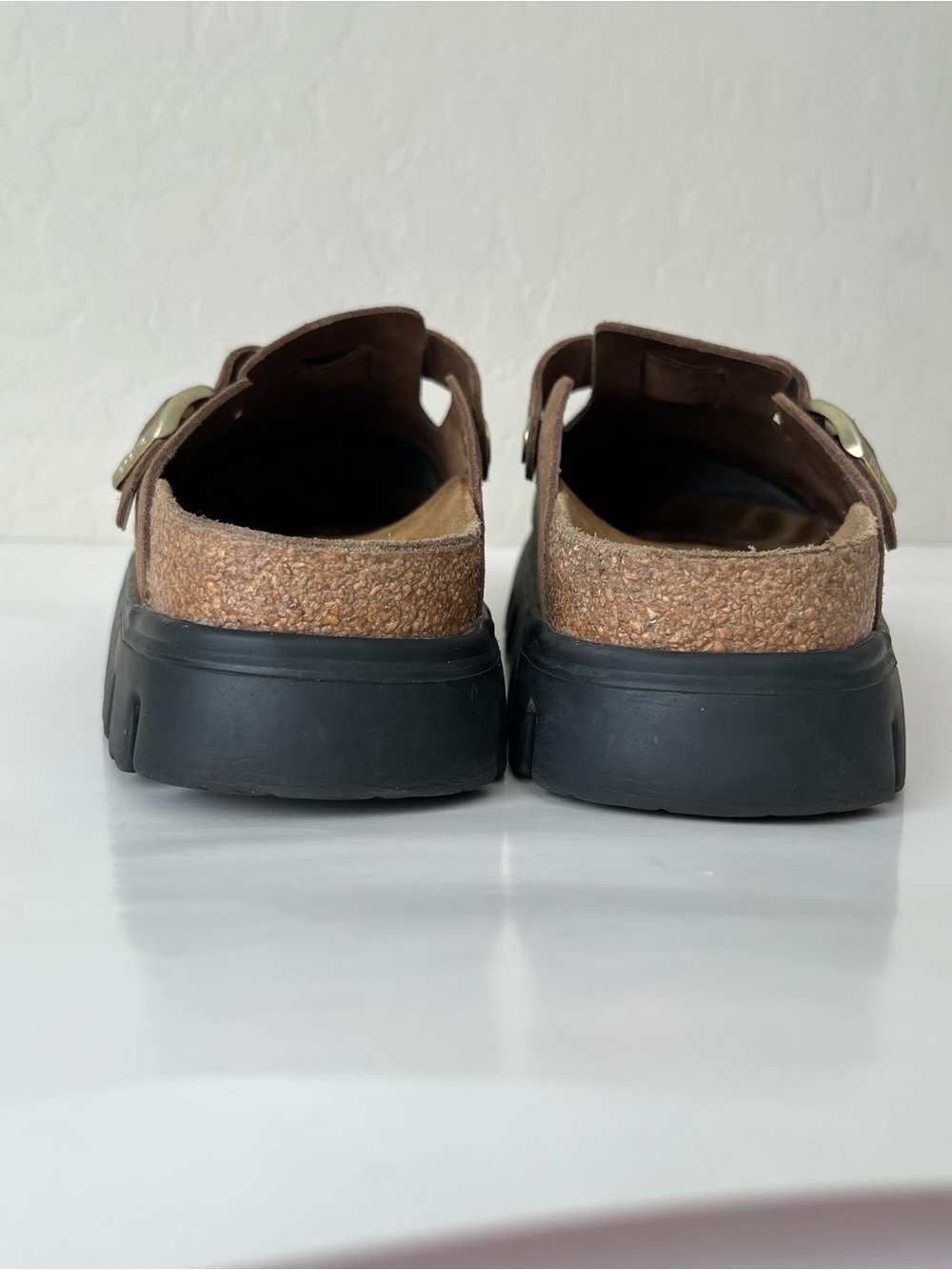 Birkenstock Papillio platform Boston Chunky Suede Platform Clogs 40 US 9 - Picture 8 of 11